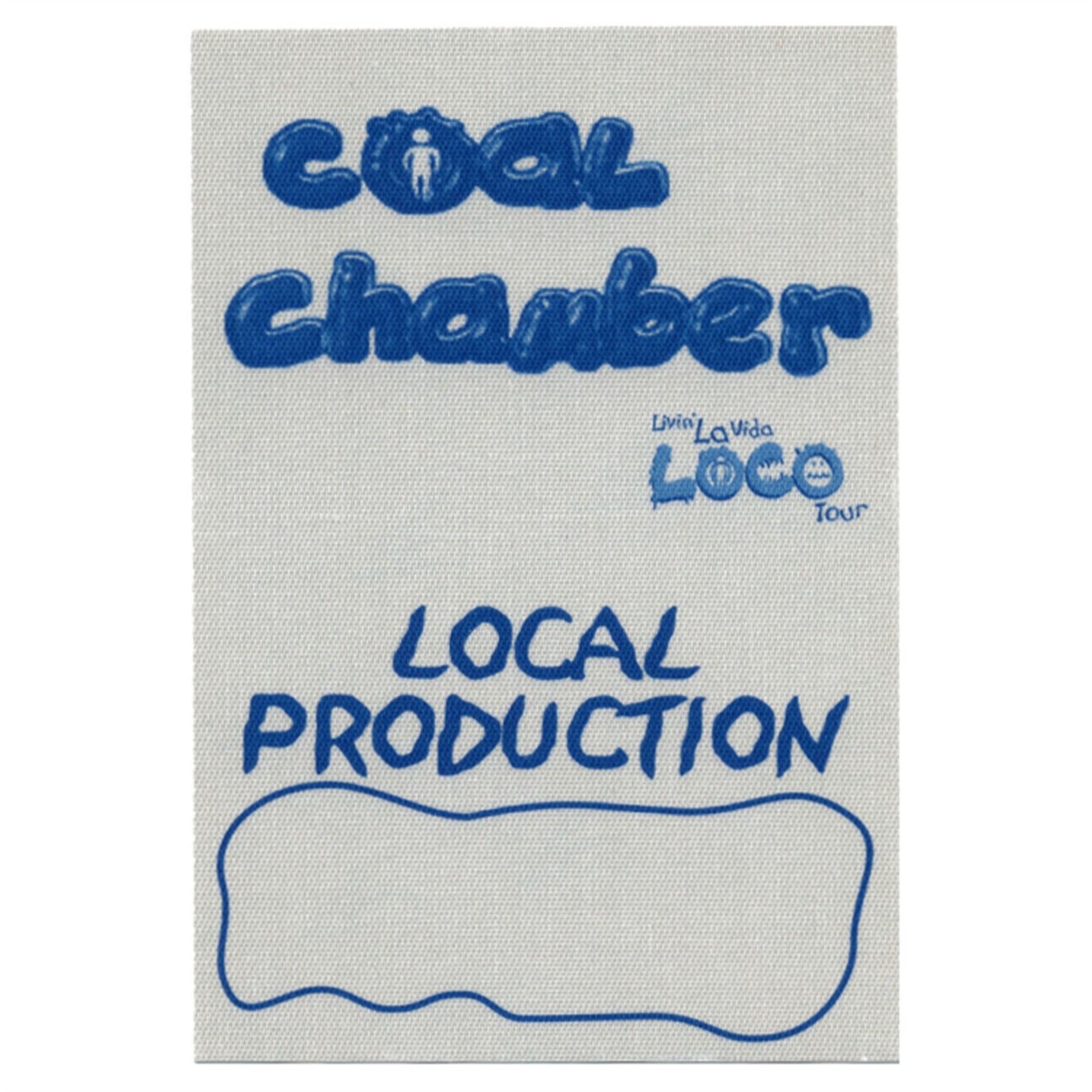 Coal Chamber 1999 Chamber Music Concert Tour Local Backstage Pass