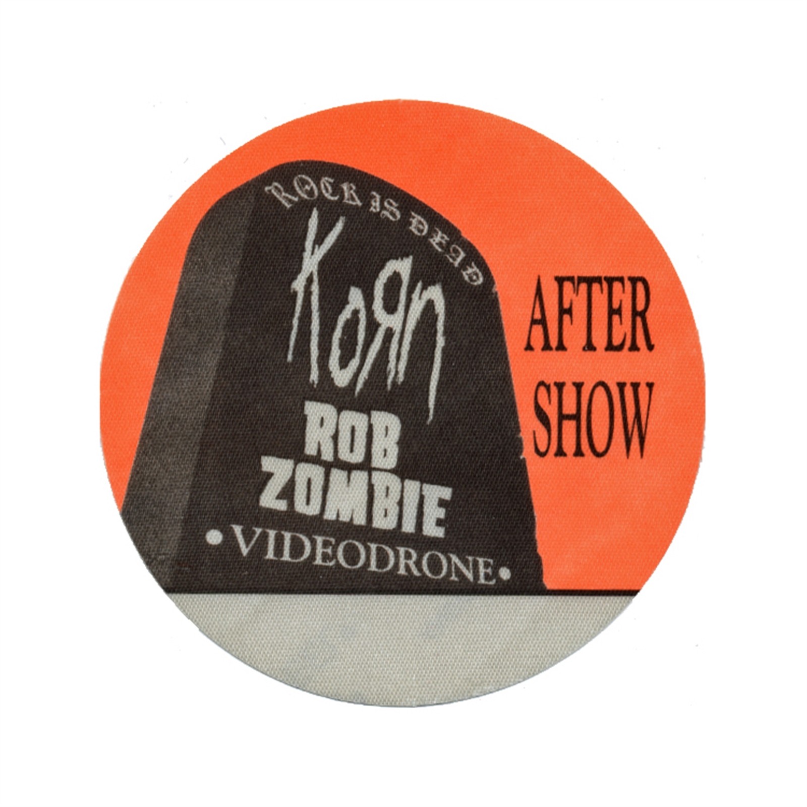 Korn 1999 Issues Concert Tour Aftershow Backstage Pass