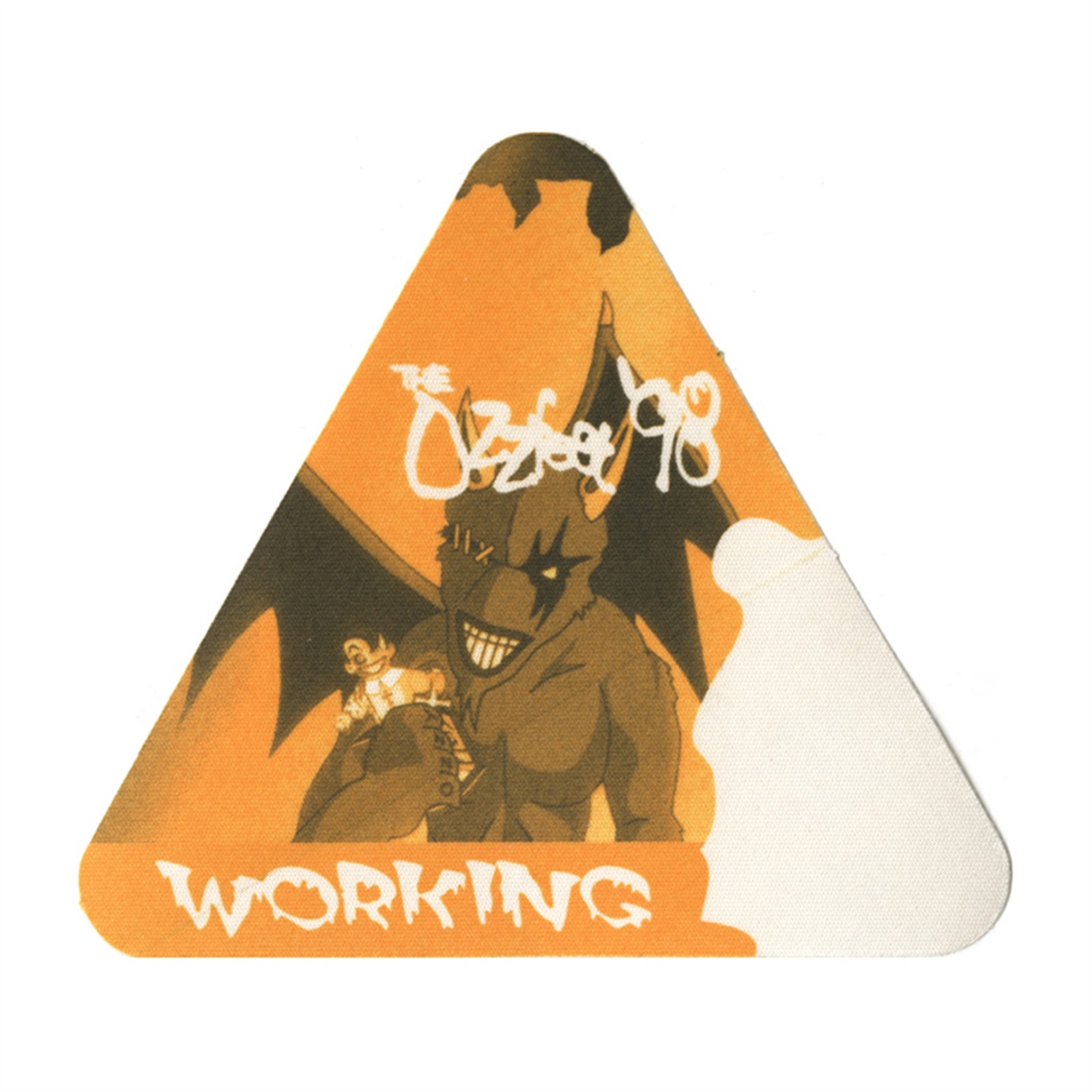 Ozzy Osbourne 1998 Ozzfest w/ Tool Concert Tour Working Backstage Pass