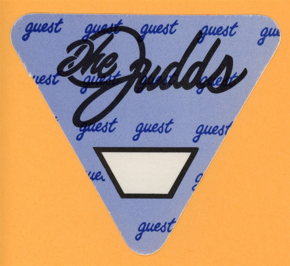 The Judds Vintage Satin Backstage Pass - 1991 Farewell Tour