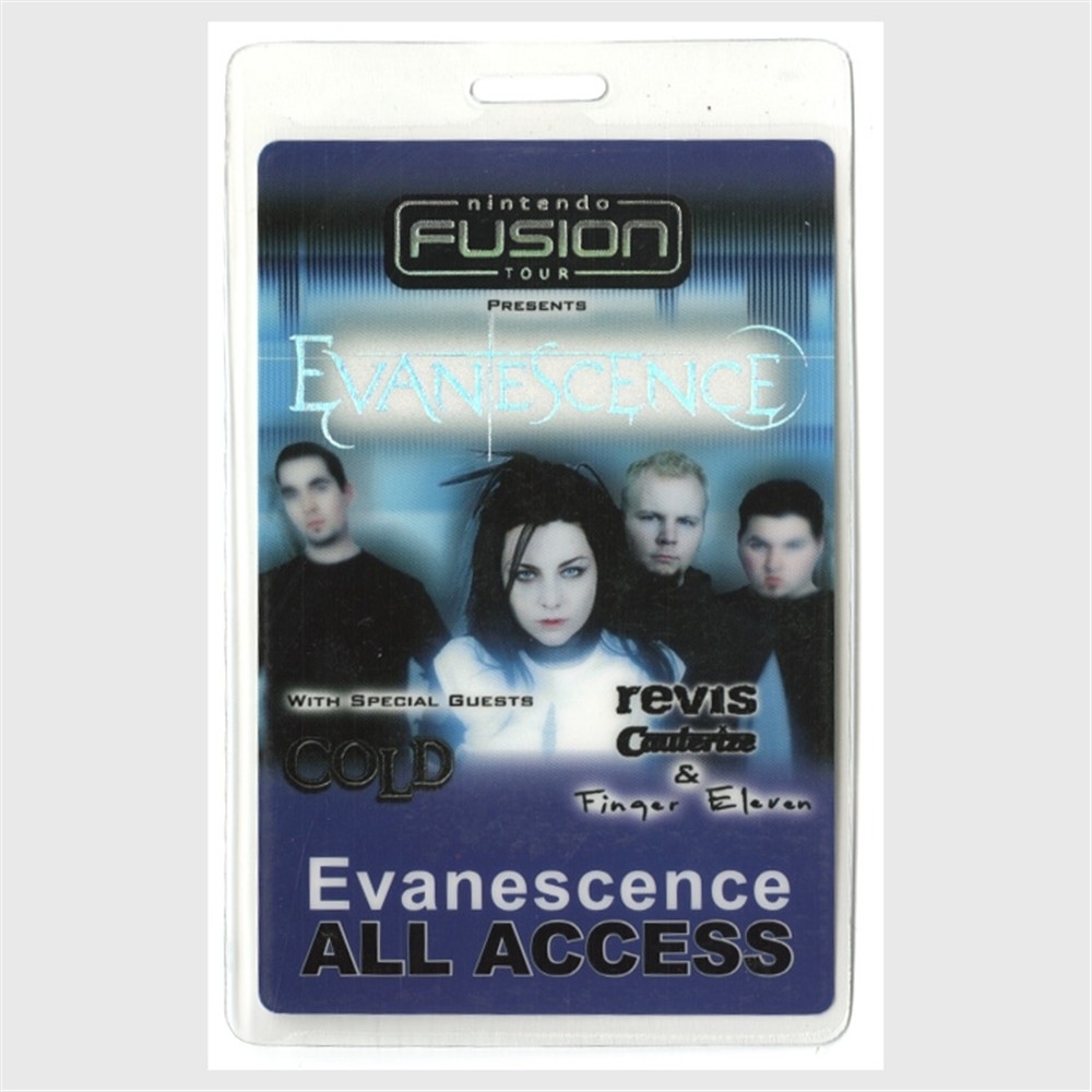 Evanescence 2003 Fallen Concert Tour w/ Cold All Access Laminated Backstage Pass