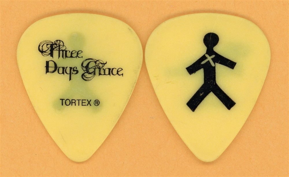 Three Days Grace Barry Stock Vintage Guitar Pick - 2007 One-X Tour