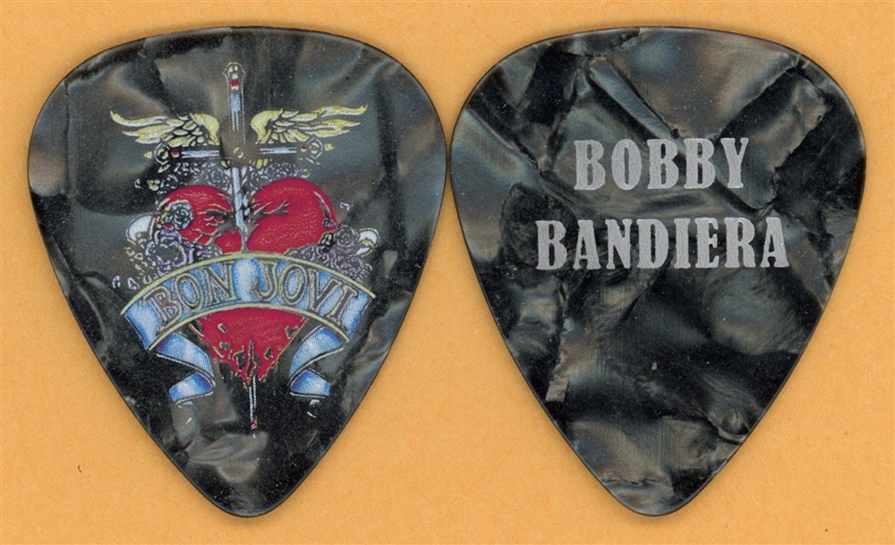 Bon Jovi Bobby Bandiera Vintage Guitar Pick - 2008 Lost Highway Tour