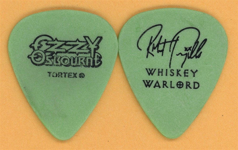 Ozzy Osbourne Robert Trujillo Whiskey Warlord Vintage Guitar Pick - 2002 Tour