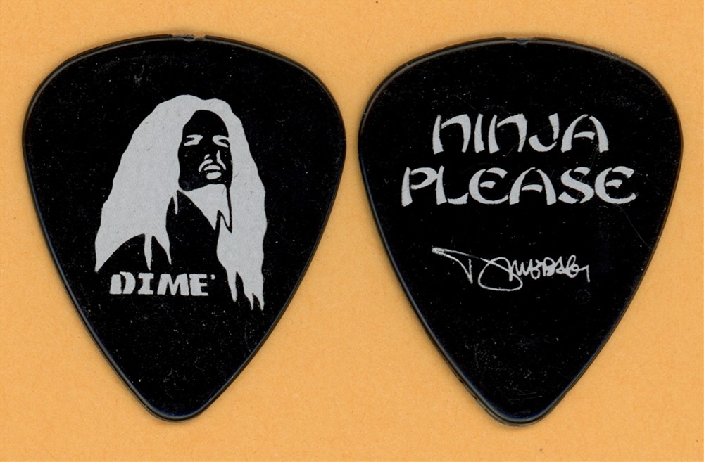 Pantera Dimebag Ninja Please Vintage Guitar Pick - 2005 NAMM Tribute Tour