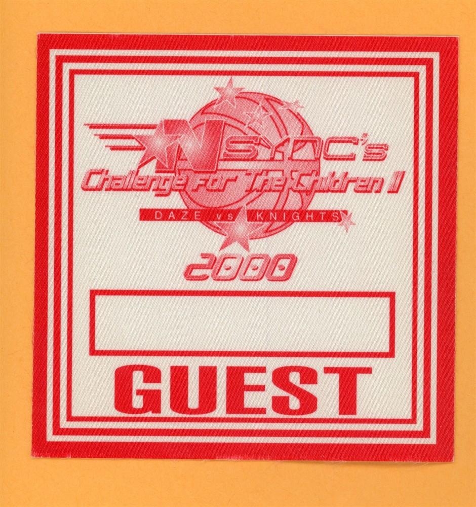 NSYNC Vintage Satin Backstage Pass - 2000 No String Attached Tour