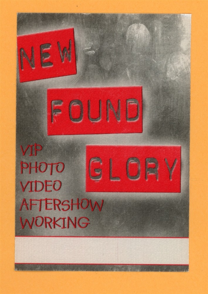 New Found Glory Vintage Satin Backstage Pass - 1990s Tour