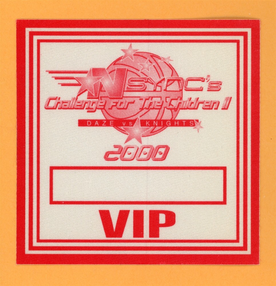 NSYNC Vintage Satin Backstage Pass - 2000 No String Attached Tour