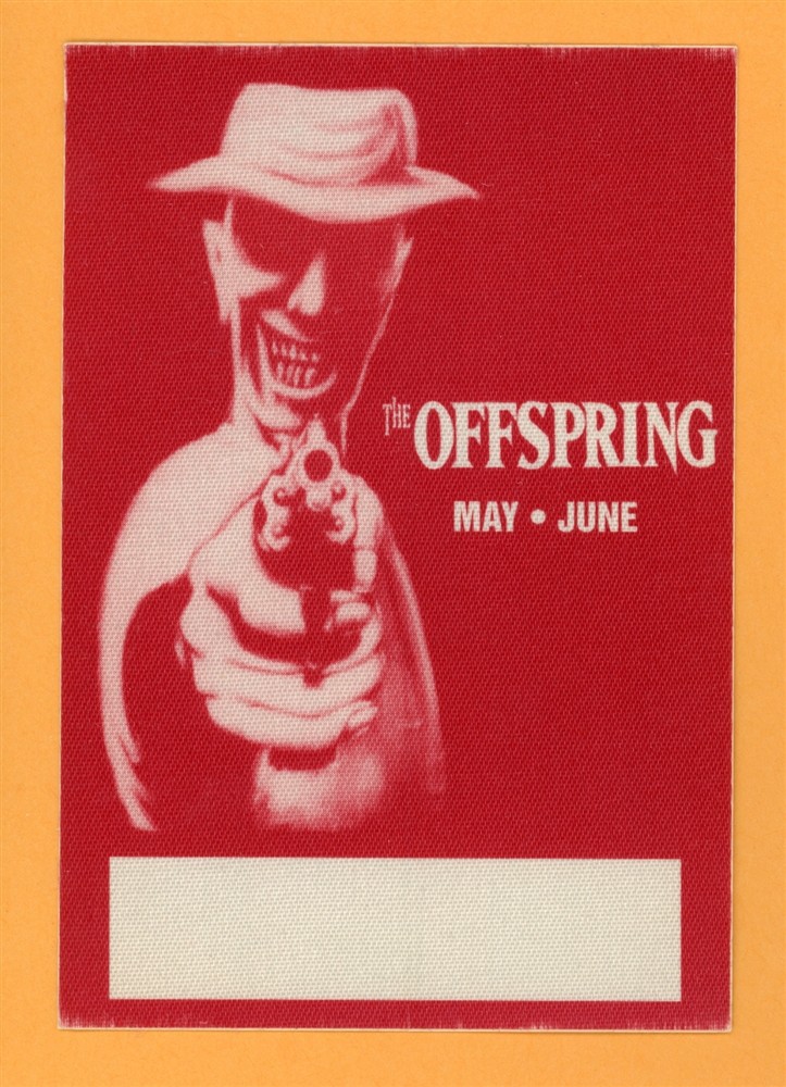 The Offspring 1995 Smash Concert Tour All Access Backstage Pass