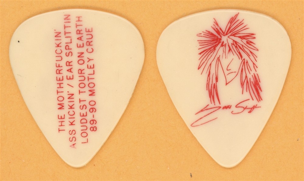 Motley Crue Nikki Sixx Vintage Guitar Pick - 1989 Dr. Feelgood Tour