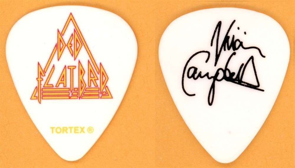 Def Leppard Vivian Campbell Vintage Guitar Pick - 2013 Vegas Tour