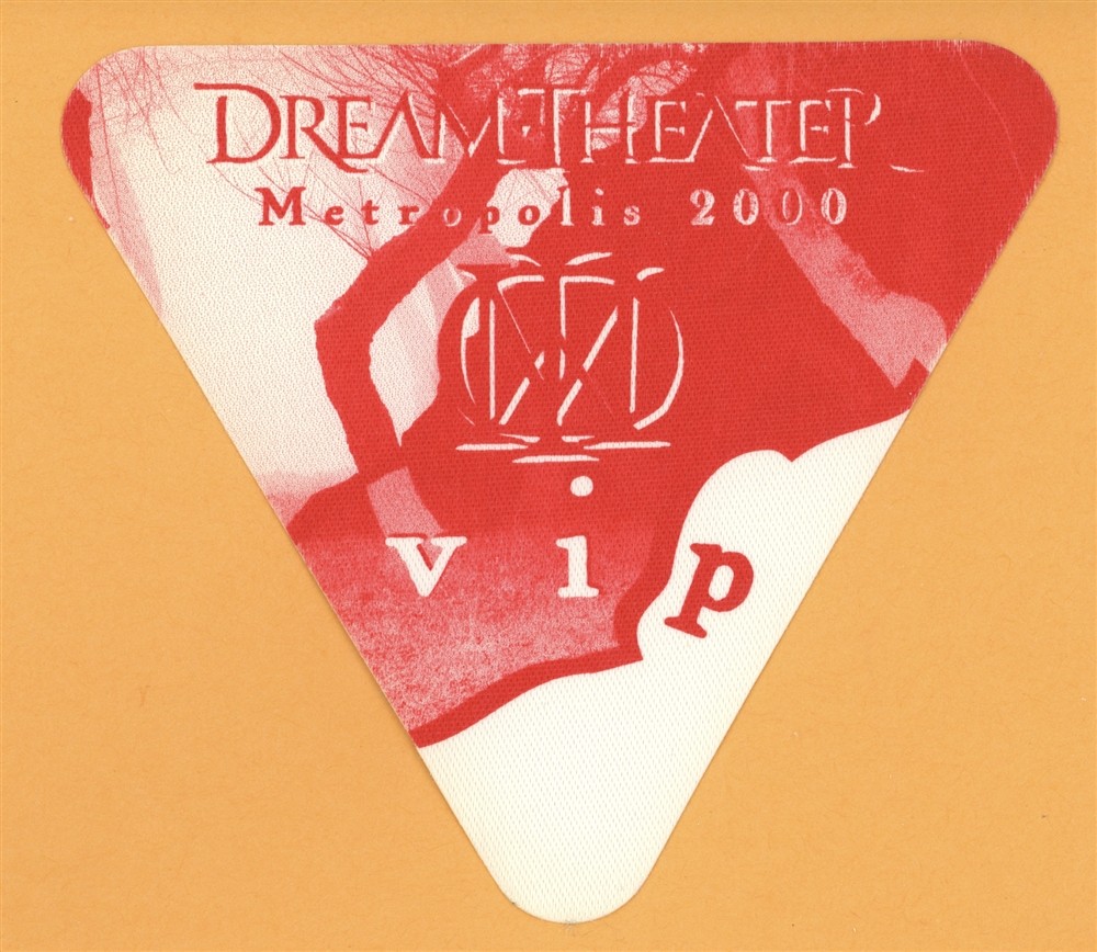 Dream Theater 2000 Metropolis Concert Tour VIP Backstage Pass