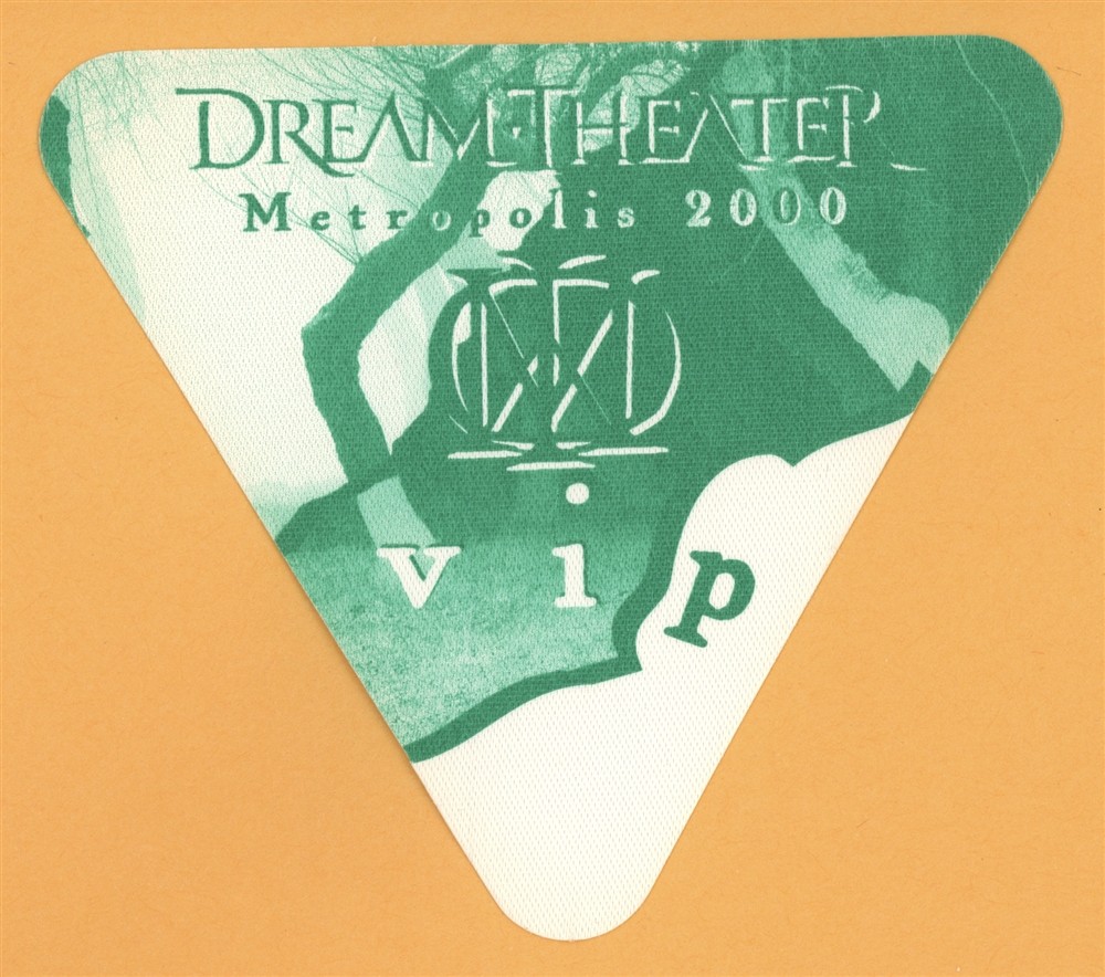 Dream Theater 2000 Metropolis Concert Tour VIP Backstage Pass