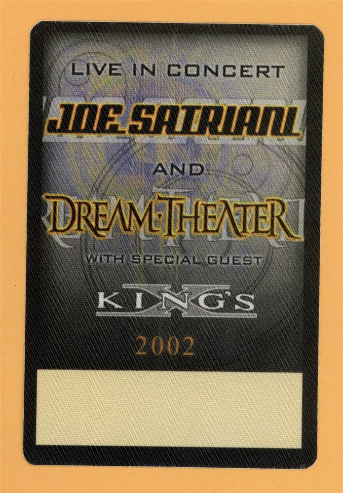 Dream Theater 2002 Joe Satriani Kings X Concert Tour Backstage Pass