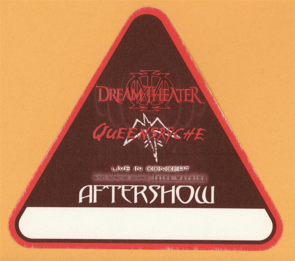 Dream Theater 2003 Queensryche Concert Tour AFTER SHOW Backstage Pass