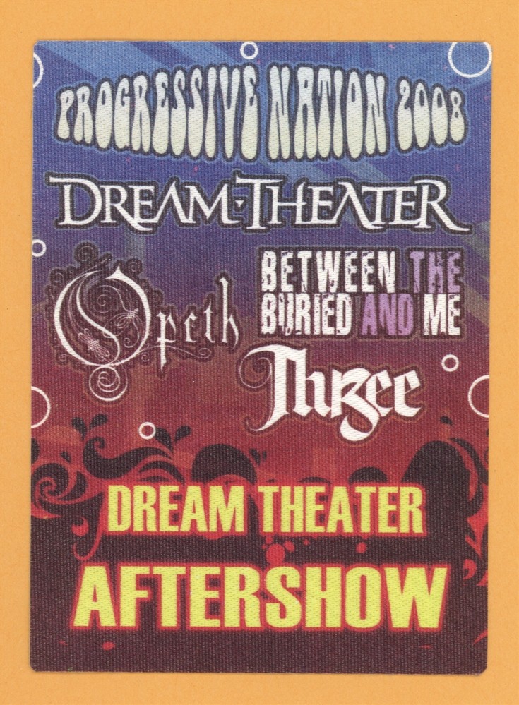 Dream Theater 2008 Opeth Concert Tour AFTER SHOW Backstage Pass