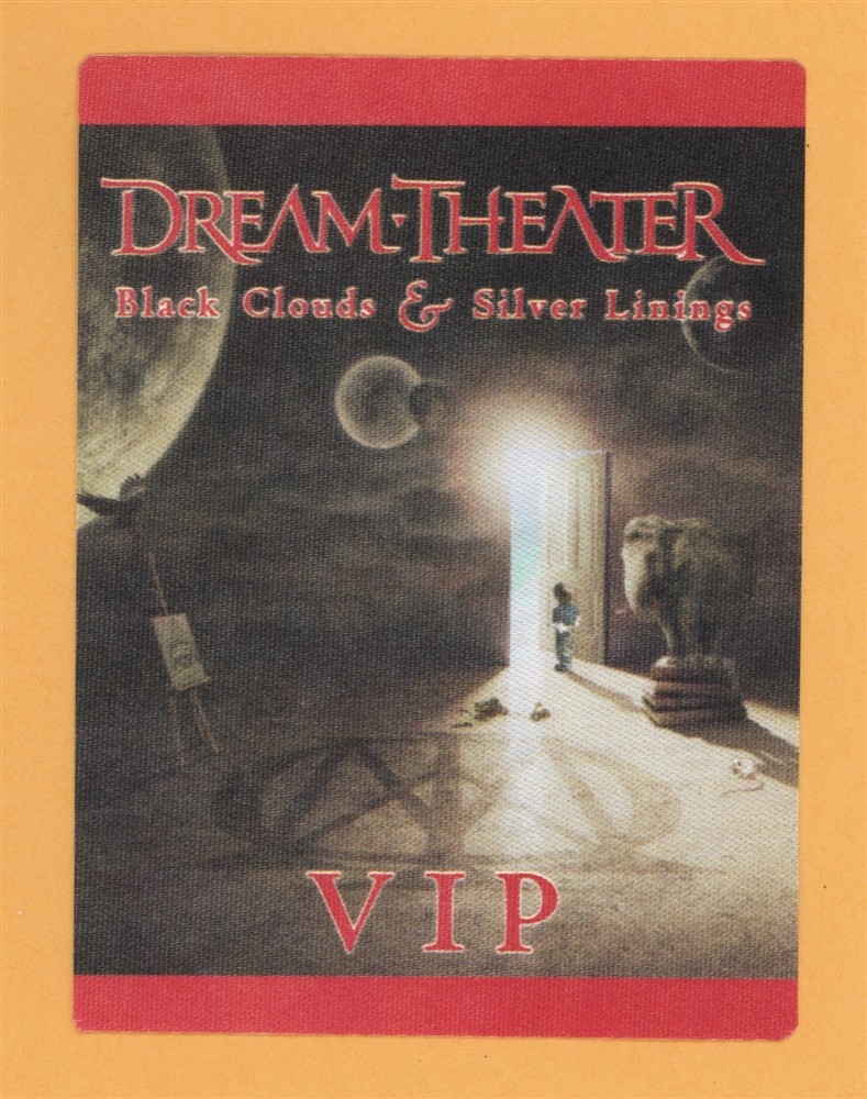 Dream Theater 2009 Black Clouds Concert Tour VIP Backstage Pass