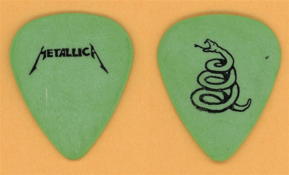 Metallica Kirk Hammit Vintage Guitar Pick - 1991 Black Album Tour