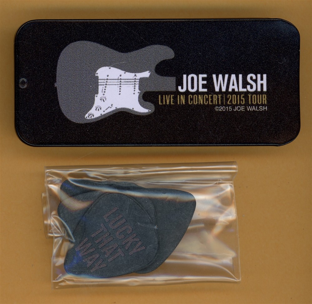 Eagles Joe Walsh Vintage Tour Guitar Pick Tin Pack - Sealed Bag