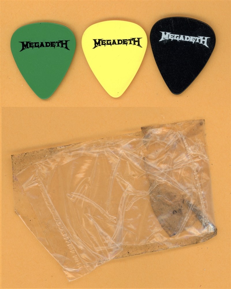Megadeth Vintage Tour Guitar Pick Tin Pack - UnSealed Bag of 3