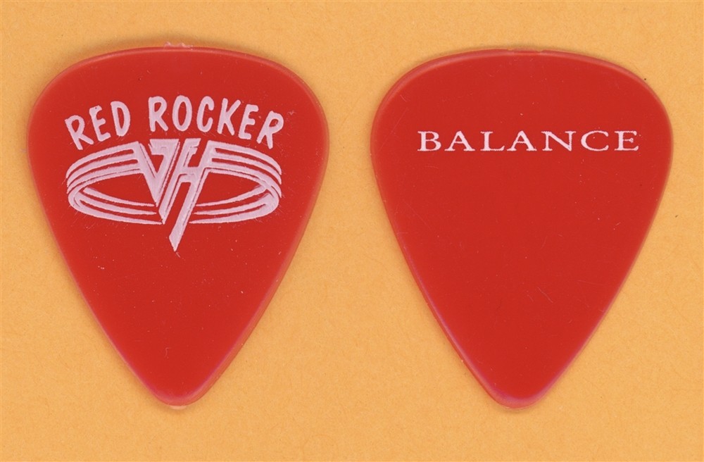 Van Halen Sammy Hagar Red Rocker Vintage Guitar Pick - 1995 Balance Tour