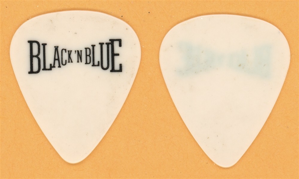 Black N Blue Tommy Thayer KISS Vintage Guitar Pick - 1986 Nasty Nasty Tour