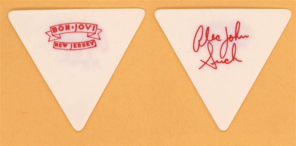 Bon Jovi Alec John Such Vintage Guitar Pick - 1988 New Jersey Tour