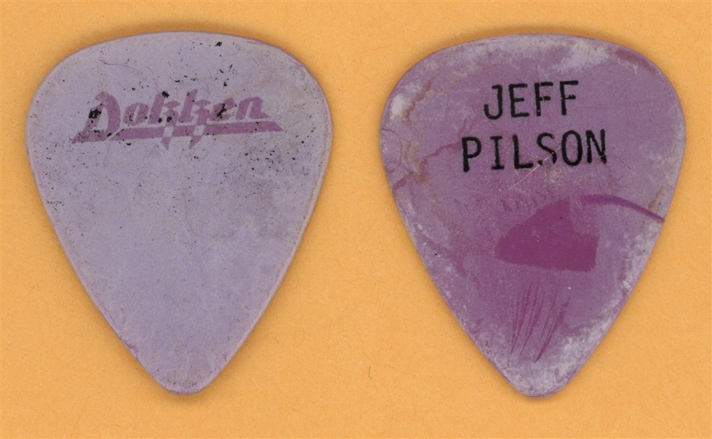 Dokken Jeff Pilson Vintage Guitar Pick - 1984 Tooth and Nail Tour - USED