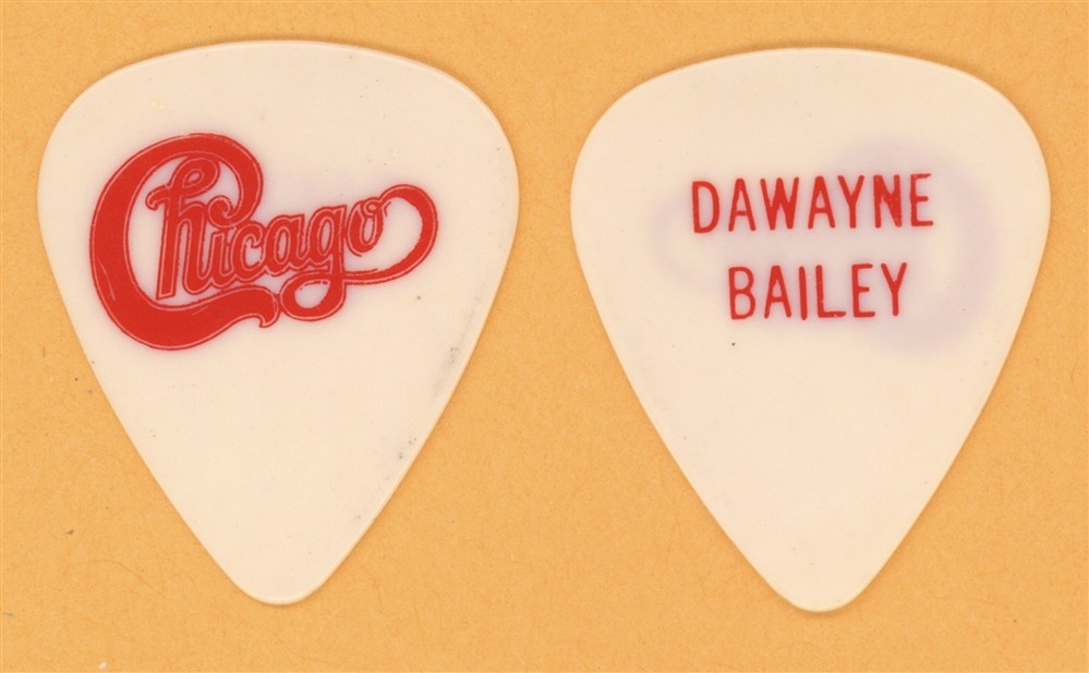 Chicago Dawayne Bailey 1st Custom Vintage Stage Guitar Pick - 1985 World Tour