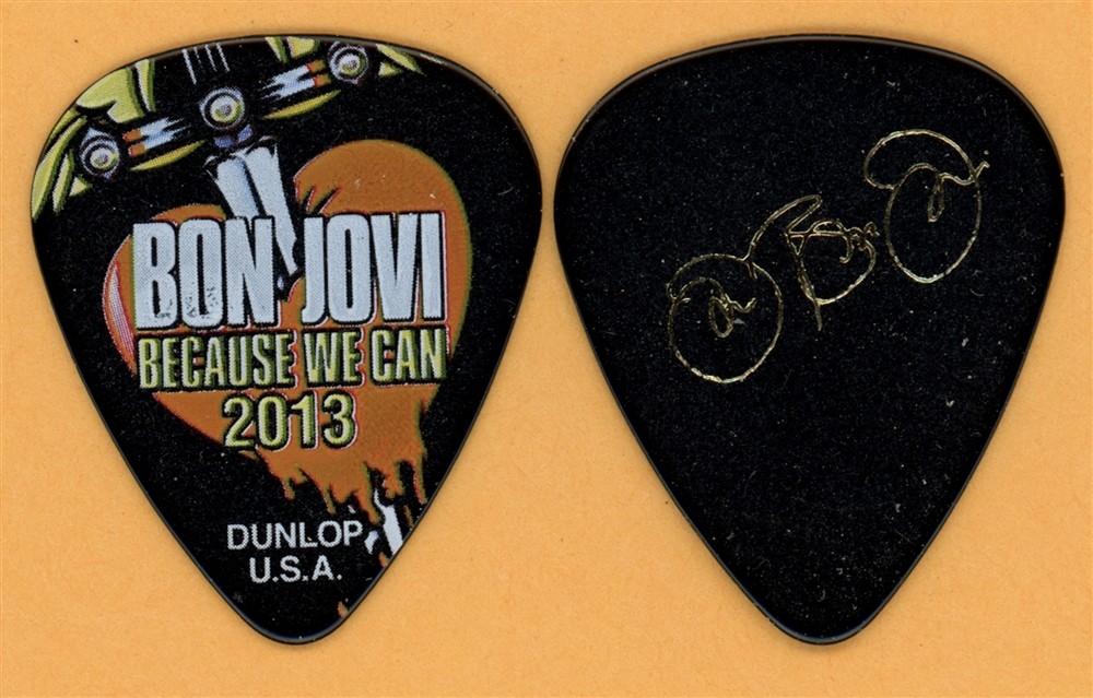 Bon Jovi Jon Bon Jovi Vintage Guitar Pick - 2013 Because We Can Tour