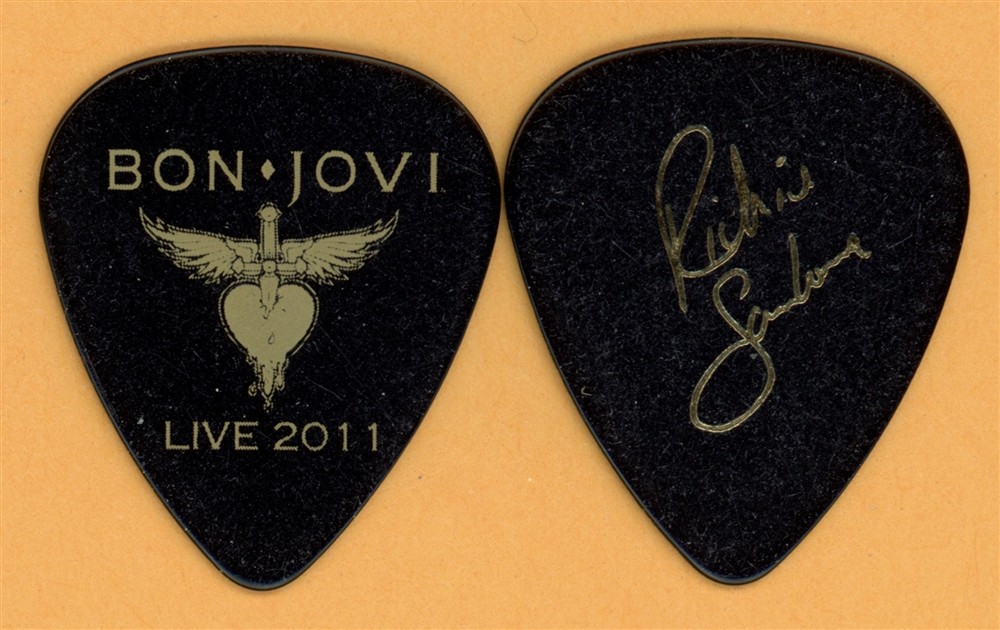 Bon Jovi Richie Sambora Vintage Guitar Pick - 2011 Greatest Hits Tour