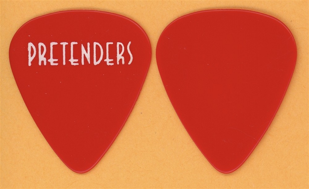 Pretenders Chrissie Hynde Red Guitar Pick and PASS - 1985 Tour