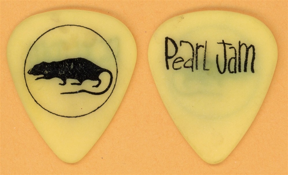 Pearl Jam Stone Gossard Yellow Rat Guitar Pick - 1994 .VS Tour