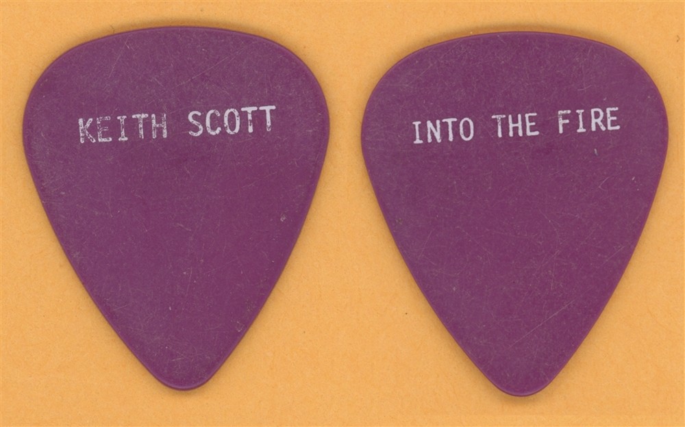 Bryan Adams Keith Scott Vintage Guitar Pick - 1987 Into The Fire Tour