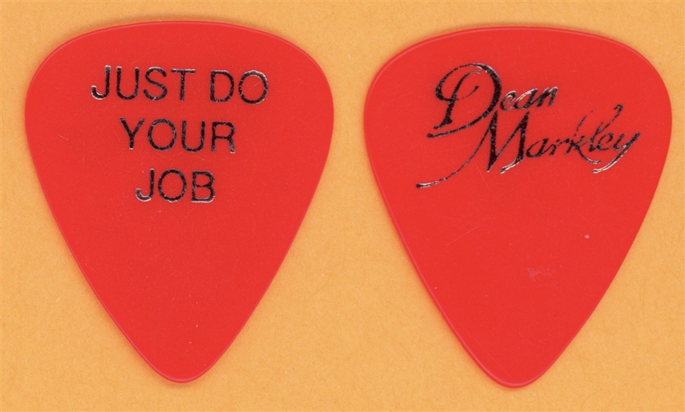 Steve Winwood Just Do Your Job Red Vintage Guitar Pick - 1986 High Life Tour