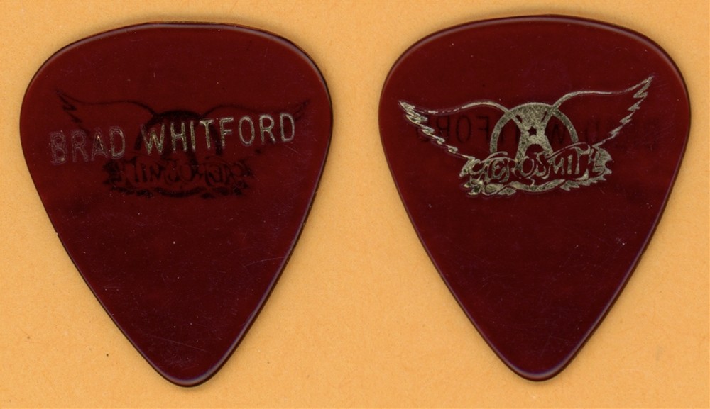 Aerosmith Brad Whitford Vintage Guitar Pick - 1979 Night in The Ruts Tour