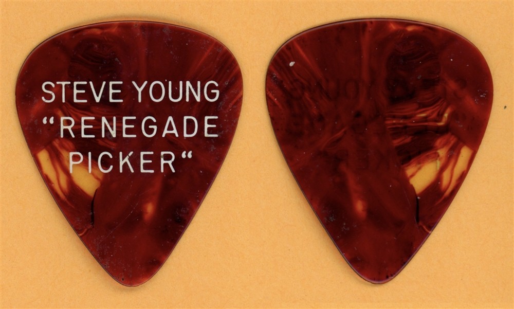 Steve Young Vintage Outlaw Country Seven Bridges Guitar Pick - 1976 US Tour