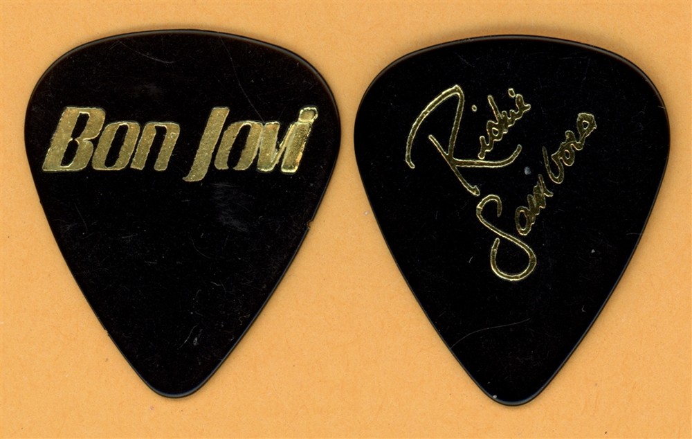 Bon Jovi Richie Sambora Vintage Guitar Pick - 1986 Slippery When Wet Tour - V1