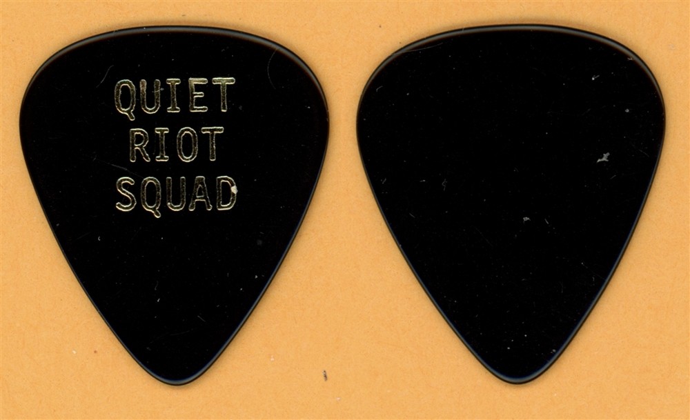 Quiet Riot SQUAD Carlos Cavazo Vintage Guitar Pick - 1986 QRIII Tour