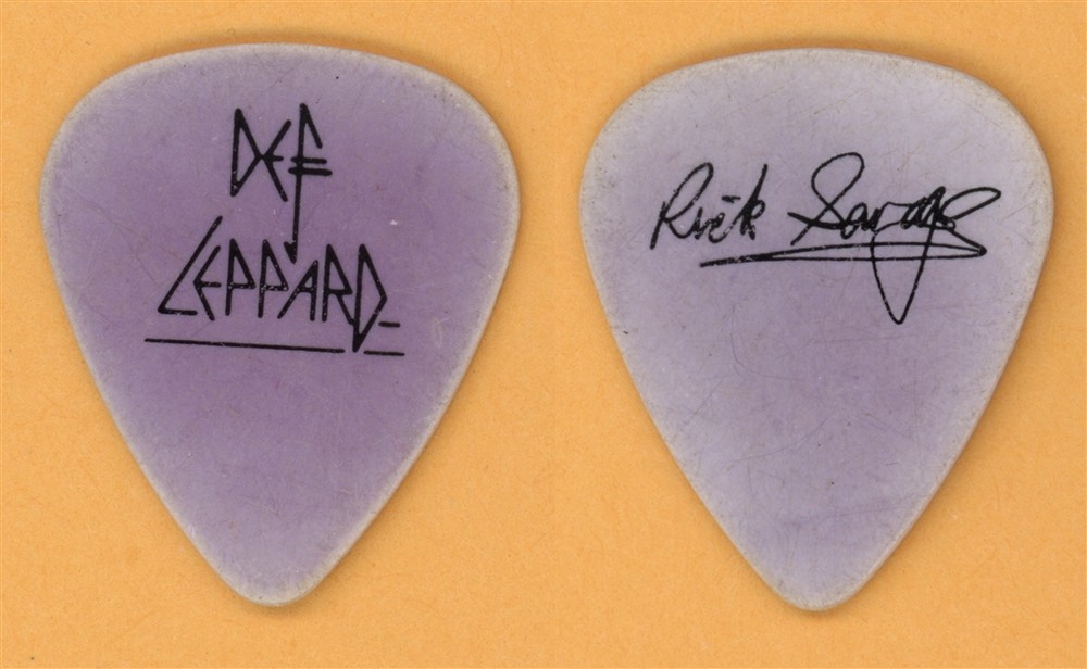 Def Leppard Rick Savage Vintage Guitar Pick - 1983 Pyromania Tour