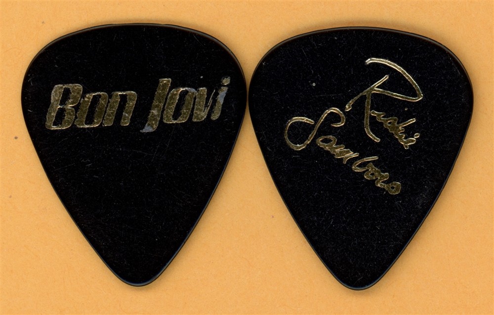 Bon Jovi Richie Sambora Vintage Guitar Pick - 1986 Slippery When Wet Tour - V2