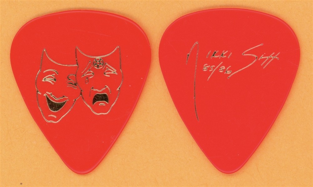Motley Crue Nikki Sixx Vintage Guitar Pick - 1985 Theater of Pain Tour