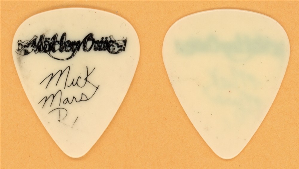 Motley Crue Mick Mars Misprint Vintage Guitar Pick - 1989 Dr. Feelgood Tour