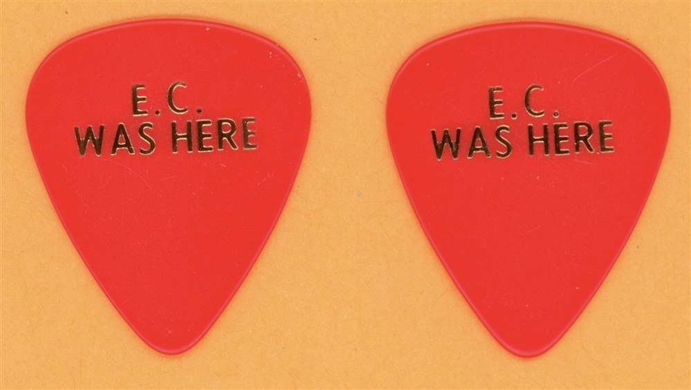 Eric Clapton EC Was Here Vintage Guitar Pick - 1987 US Tour