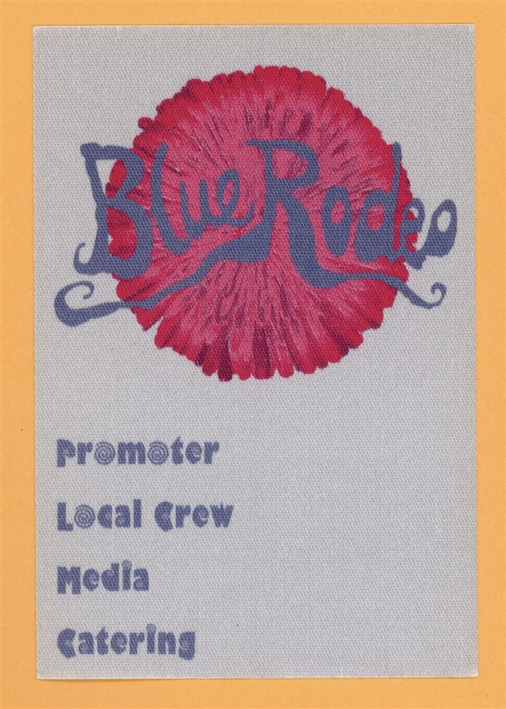 Blue Rodeo Concert Tour MEDIA Backstage Pass