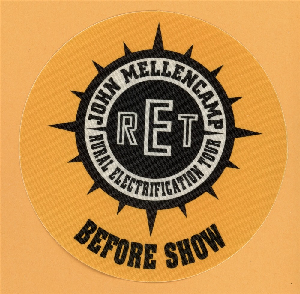 John Mellencamp 1999 Rural Electrification Concert Tour BEFORE Backstage Pass