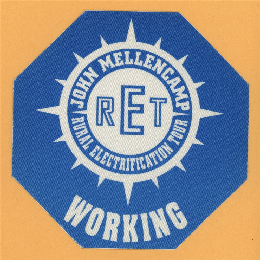 John Mellencamp 1999 Rural Electrification Concert Tour WORKING Backstage Pass