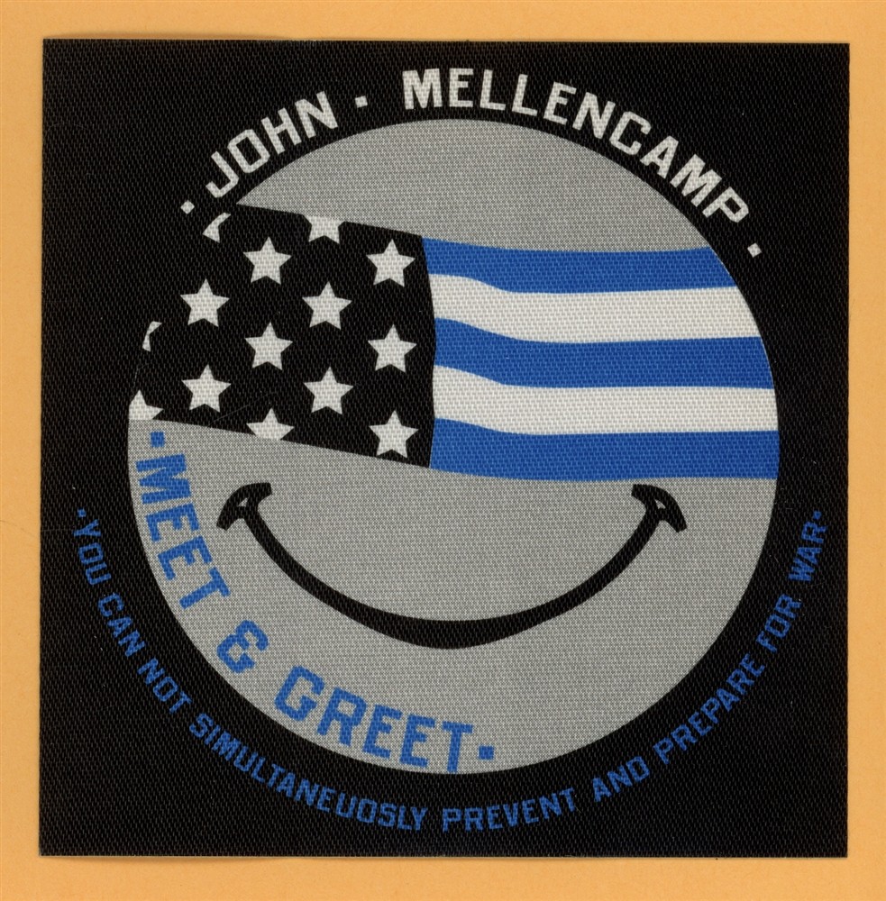 John Mellencamp 2002 Summer Work Concert Tour MEET & GREET Backstage Pass