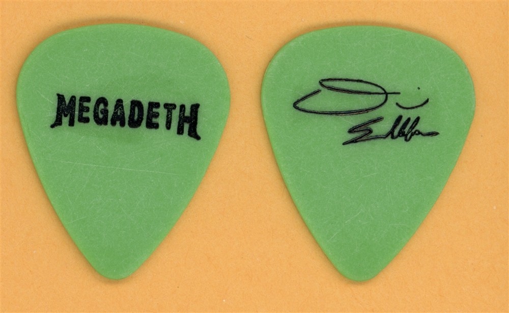 Megadeth Dave Ellefson Vintage Guitar Pick - 2001 World Needs A Hero Tour