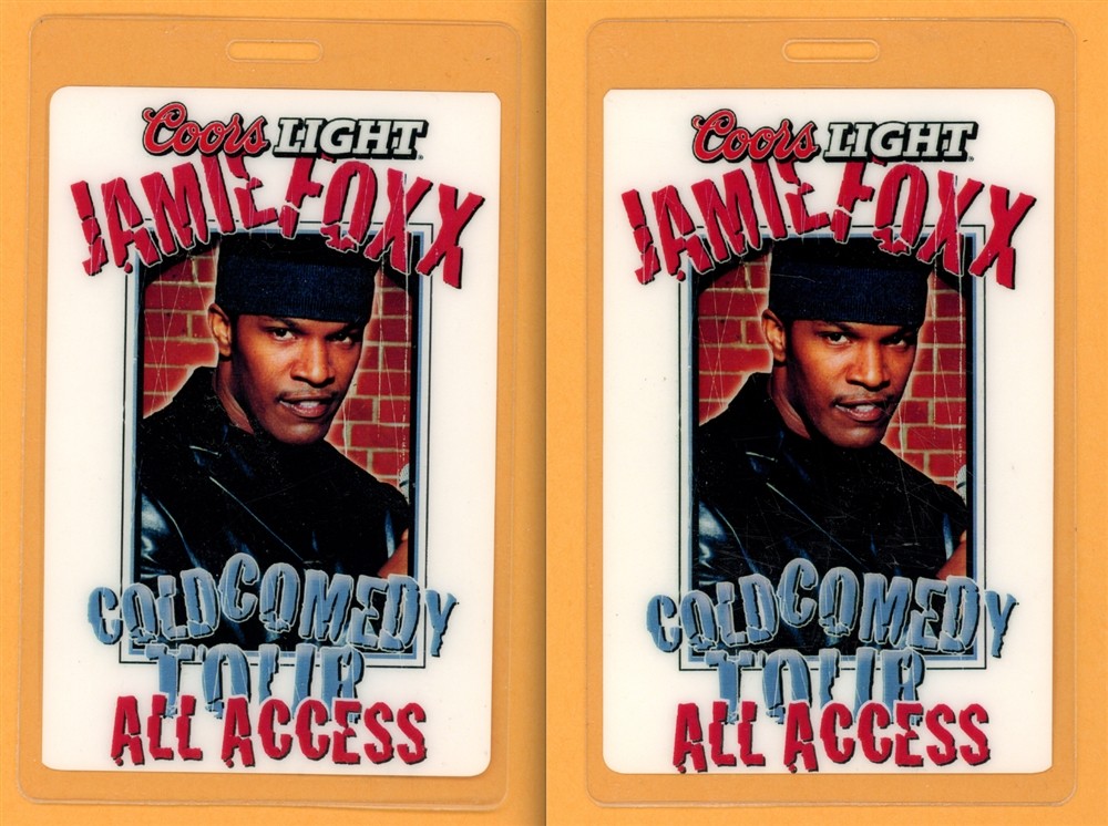 Jamie Foxx Cold Comedy Tour ALL ACCESS Laminated Backstage Pass